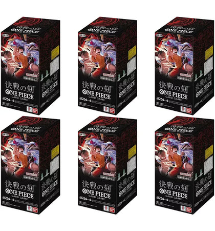 2026 Bandai One Piece The Time Of Battle (OP-16) Booster Box (Japanese) 6x Lot - authentic Bandai product
