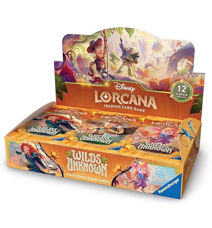2026 Disney Lorcana Ravensburger Wilds Unknown Booster Pack Display - authentic Disney product