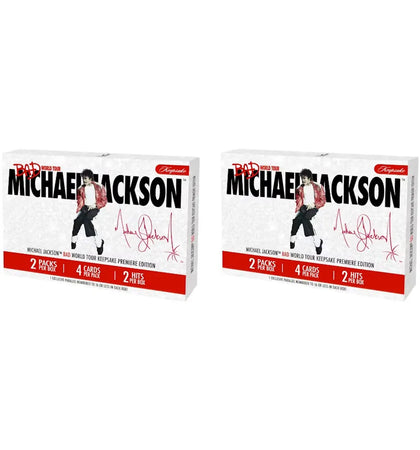 2026 Keepsake Michael Jackson Bad World Tour Premiere Breaker Box 2x Lot - authentic Keepsake product