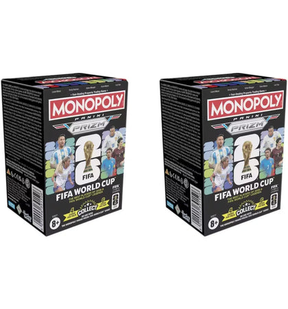 2026 Panini Prizm Monopoly FIFA World Cup Booster Box 2x Lot - authentic Panini product