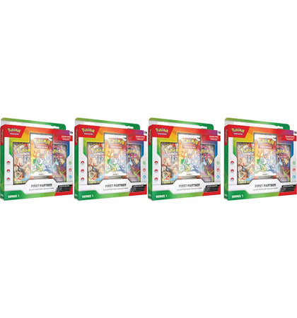 2026 Pokémon First Partner Illustration Collection Series 1 Box 4x Lot - authentic Pokemon product