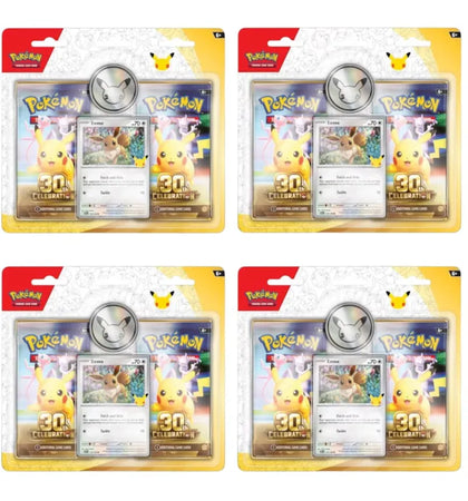 2026 Pokémon Mega Evolution 30th Celebration 2 Pack Blister 4x Lot - authentic Pokemon product