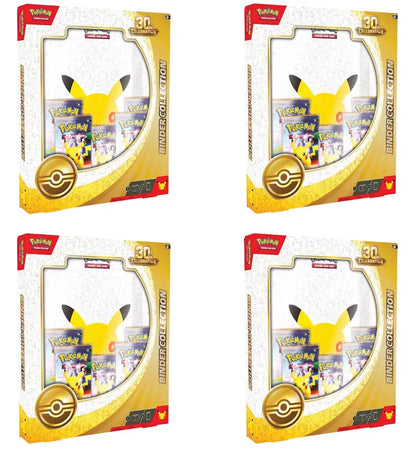 2026 Pokémon Mega Evolution 30th Celebration Binder Collection 4x Lot - authentic Pokemon product