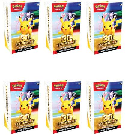 2026 Pokémon Mega Evolution 30th Celebration Booster Bundle 6x Lot - authentic Pokemon product