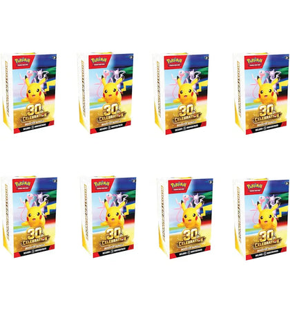 2026 Pokémon Mega Evolution 30th Celebration Booster Bundle 8x Lot - authentic Pokemon product
