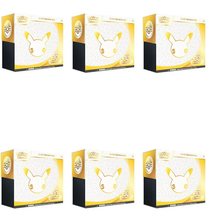 2026 Pokémon Mega Evolution 30th Celebration Elite Trainer Box 6x Lot - authentic Pokemon sneakers