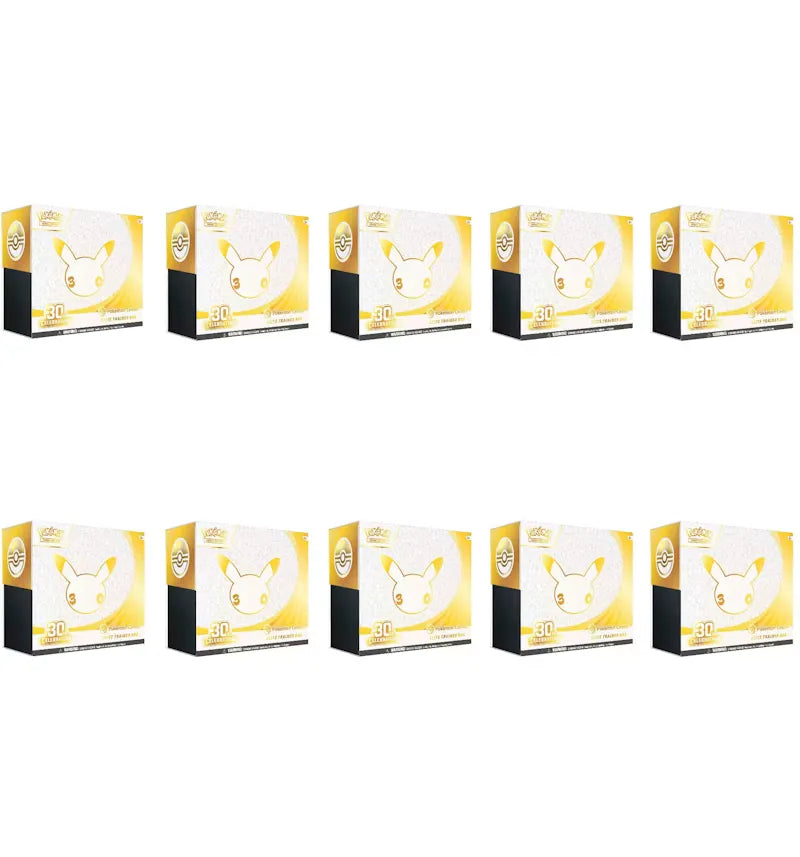 2026 Pokémon Mega Evolution 30th Celebration Pokemon Center Elite Trainer Box 10x Lot - vue 360