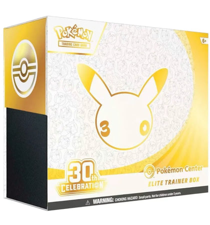 2026 Pokémon Mega Evolution 30th Celebration Pokemon Center Elite Trainer Box - authentic Pokemon sneakers