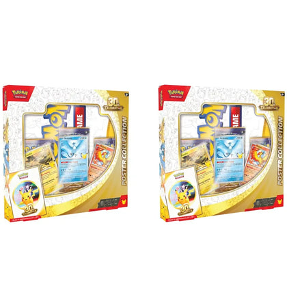 2026 Pokémon Mega Evolution 30th Celebration Poster Collection 2x Lot - authentic Pokemon product