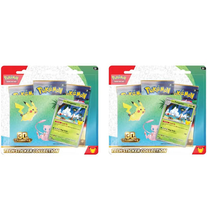 2026 Pokémon Mega Evolution 30th Celebration Tech Sticker Collection : Exeggutor Promo 2x Lot - authentic Pokemon product