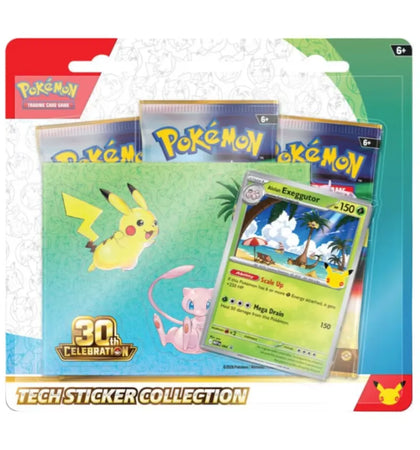 2026 Pokémon Mega Evolution 30th Celebration Tech Sticker Collection : Exeggutor Promo - authentic Pokemon product
