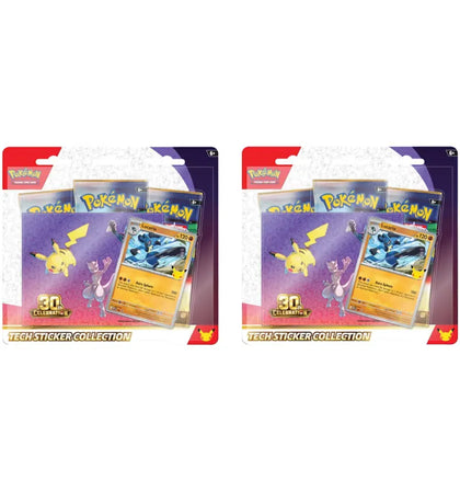 2026 Pokémon Mega Evolution 30th Celebration Tech Sticker Collection : Lucario Promo 2x Lot - authentic Pokemon product
