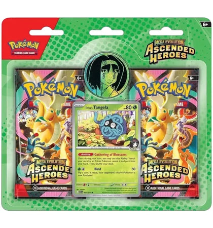 2026 Pokémon Mega Evolution Ascended Heroes Erika's Tangela Blister Pack - authentic Pokemon product