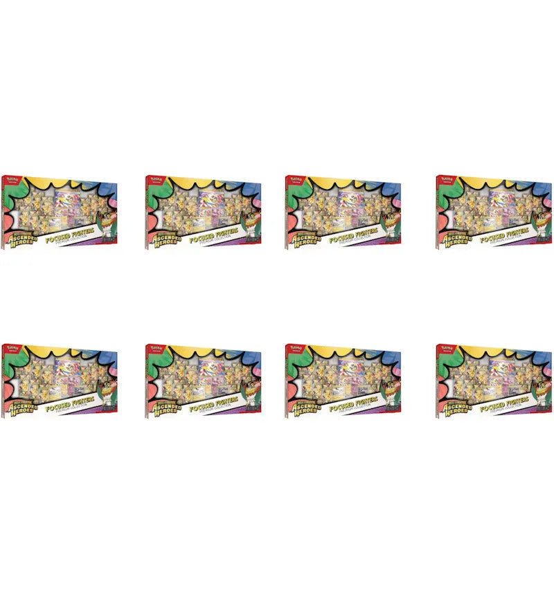 2026 Pokémon Mega Evolution Ascended Heroes Focused Fighters Premium Collection (Sam's Club Exclusive) 8x Lot - vue 360