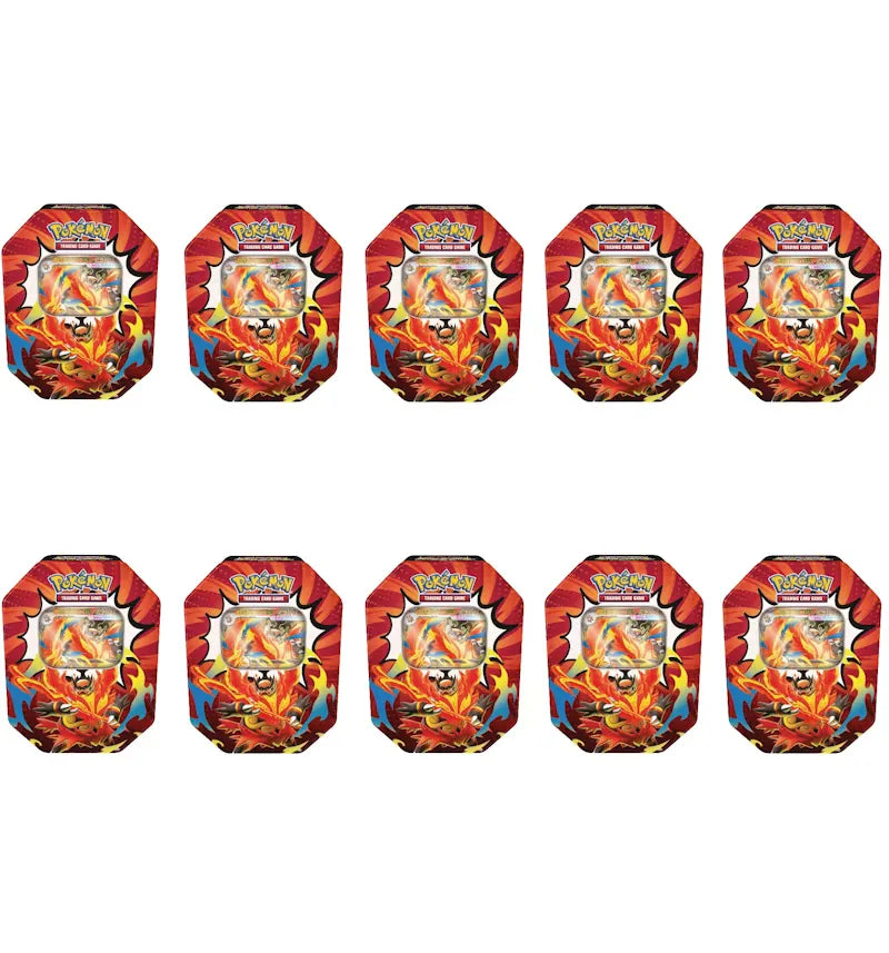 2026 Pokémon Mega Evolution Ascended Heroes Mega Emboar ex Tin 10x Lot - vue 360