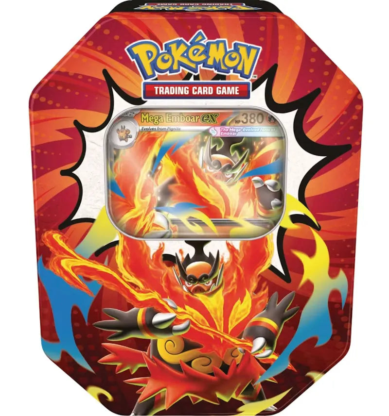 2026 Pokémon Mega Evolution Ascended Heroes Mega Emboar ex Tin - vue 360
