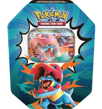 2026 Pokémon Mega Evolution Ascended Heroes Mega Feraligatr ex Tin - authentic Pokemon product