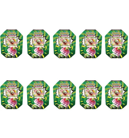 2026 Pokémon Mega Evolution Ascended Heroes Mega Meganium ex Tin 10x Lot - authentic Pokemon product