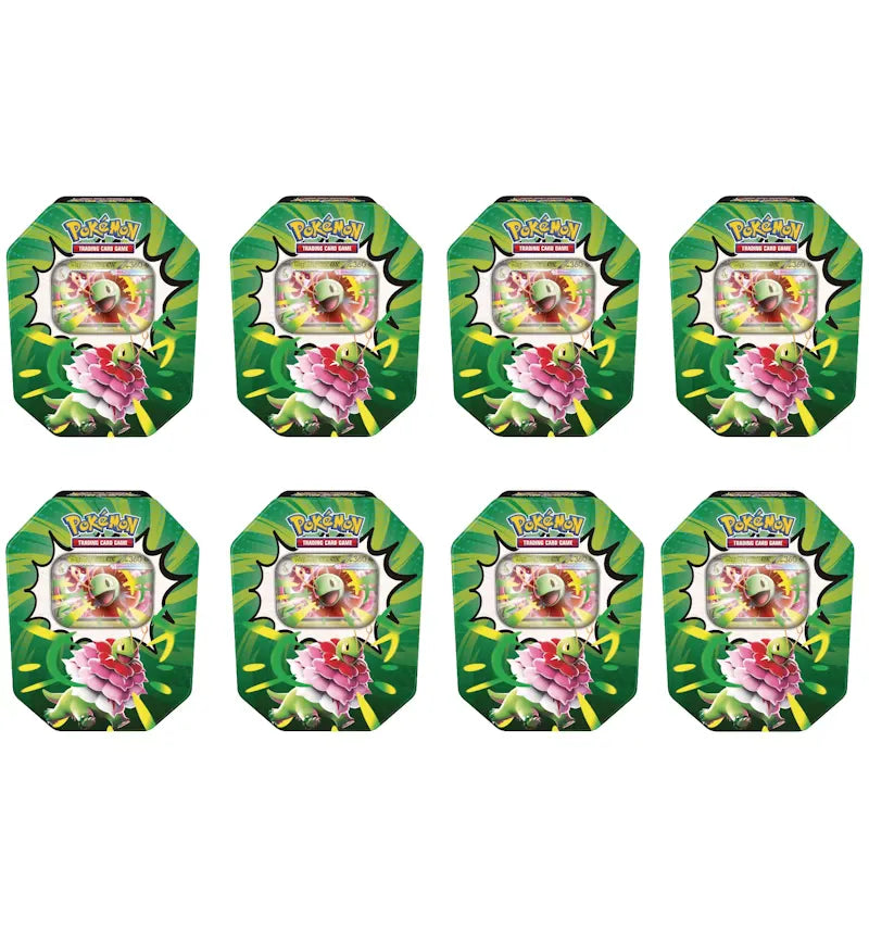 2026 Pokémon Mega Evolution Ascended Heroes Mega Meganium ex Tin 8x Lot - vue 360