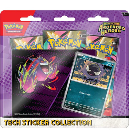 2026 Pokémon Mega Evolution Ascended Heroes Gastly Tech Sticker Collection - authentic Pokemon product