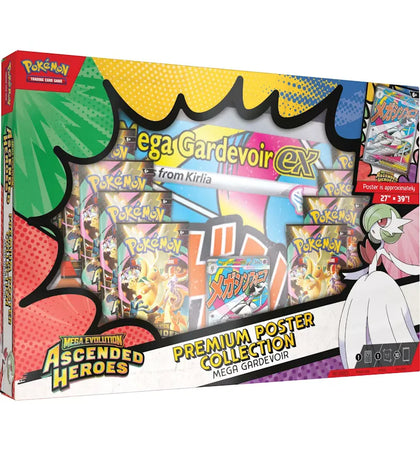2026 Pokémon Mega Evolution Ascended Heroes Mega Gardevoir Premium Poster Collection - authentic Pokemon product