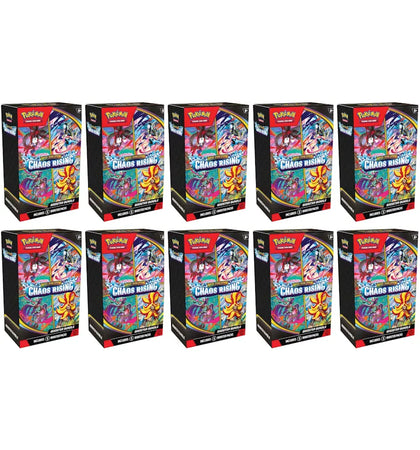 2026 Pokémon Mega Evolution Chaos Rising Booster Bundle 10x Lot - authentic Pokemon product