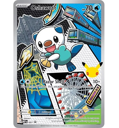 2026 Pokémon Mega Evolution First Partner Illustration Collection Series 2 Oshawott Ungraded - authentic Pokemon product