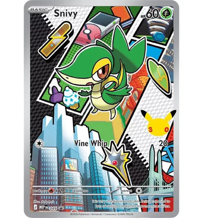 2026 Pokémon Mega Evolution First Partner Illustration Collection Series 2 Snivy Ungraded - authentic Pokemon product