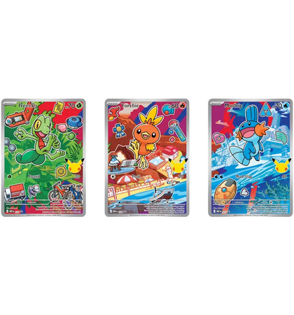 2026 Pokémon Mega Evolution First Partner Illustration Collection Series 3 Generation 3 First Partner Collection Set of 3...