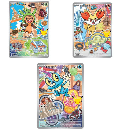 2026 Pokémon Mega Evolution First Partner Illustration Collection Series 3 Generation 6 First Partner Collection Set of 3...