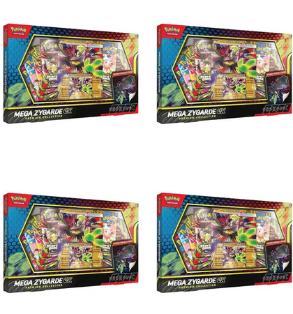 2026 Pokémon Mega Evolution Mega Zygarde ex Premium Collection 4x Lot - authentic Pokemon product