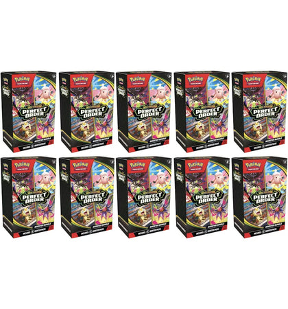 2026 Pokémon Mega Evolution Perfect Order Booster Bundle 10x Lot - authentic Pokemon product