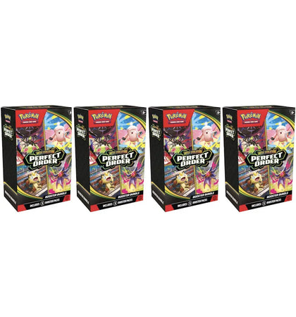 2026 Pokémon Mega Evolution Perfect Order Booster Bundle 4x Lot - authentic Pokemon product