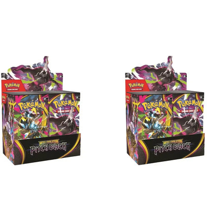 2026 Pokémon Mega Evolution Pitch Black Booster Box 2x Lot - authentic Pokemon product