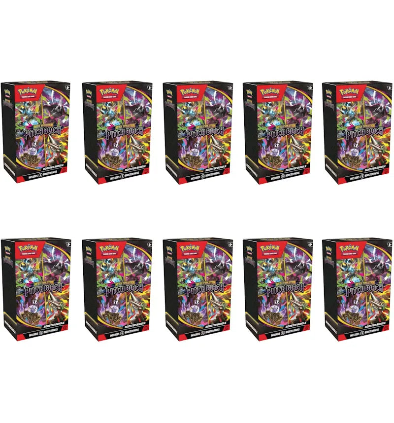 2026 Pokémon Mega Evolution Pitch Black Booster Bundle 10x Lot - vue 360
