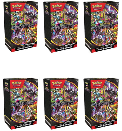 2026 Pokémon Mega Evolution Pitch Black Booster Bundle 6x Lot - authentic Pokemon product