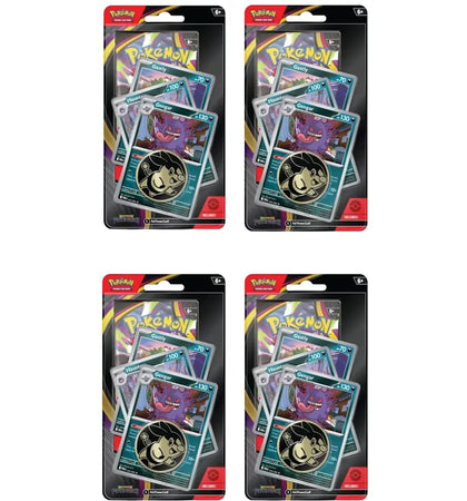 2026 Pokémon Mega Evolution Pitch Black Checklane Pack Blister (Random Promo) 4x Lot - authentic Pokemon product