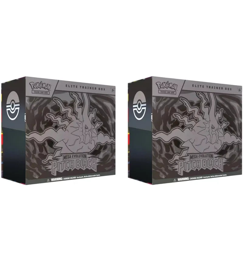 2026 Pokémon Mega Evolution Pitch Black Elite Trainer Box 2x Lot - vue 360