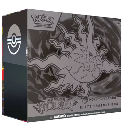 2026 Pokémon Mega Evolution Pitch Black Pokemon Center Elite Trainer Box - authentic Pokemon sneakers