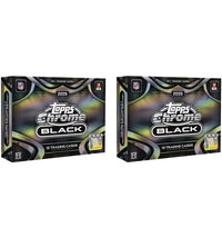 2025 Topps Chrome Black Football Hobby Box 2x Lot