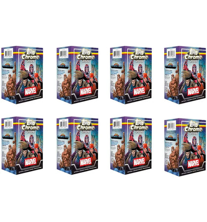 2026 Topps Chrome Marvel Comics Value Box 8x Lot - authentic Topps product