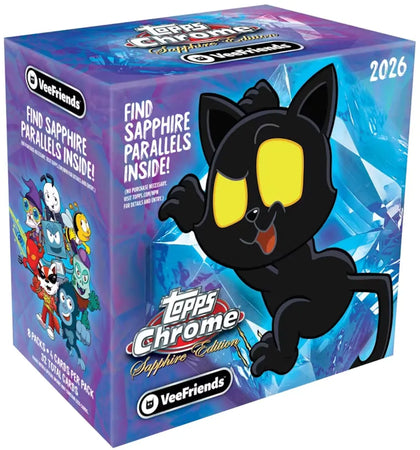 2026 Topps Chrome VeeFriends Sapphire Hobby Box - authentic Topps product
