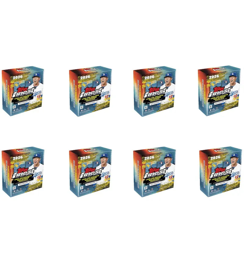 2026 Topps Finest Baseball Mega Box 8x Lot - vue 360