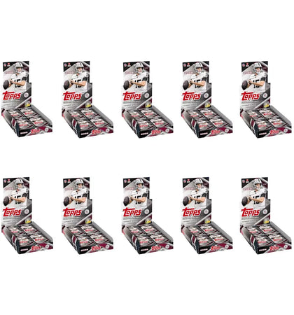 2026 Topps Flagship Football Hobby Box 10x Lot - authentic Topps product