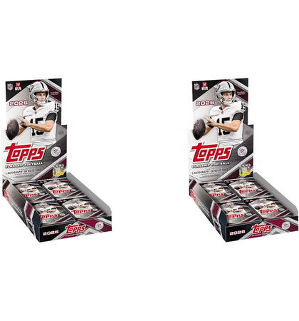 2026 Topps Flagship Football Hobby Box 2x Lot - authentic Topps product
