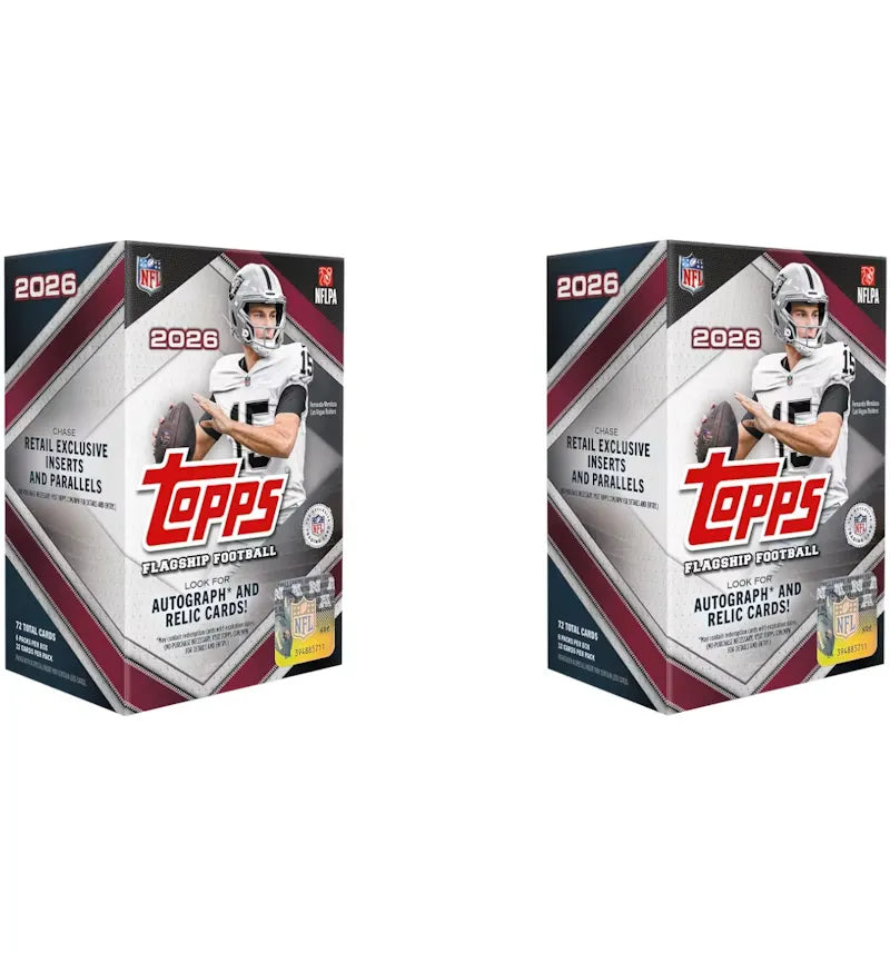 2026 Topps Flagship Football Value Box 2x Lot - vue 360