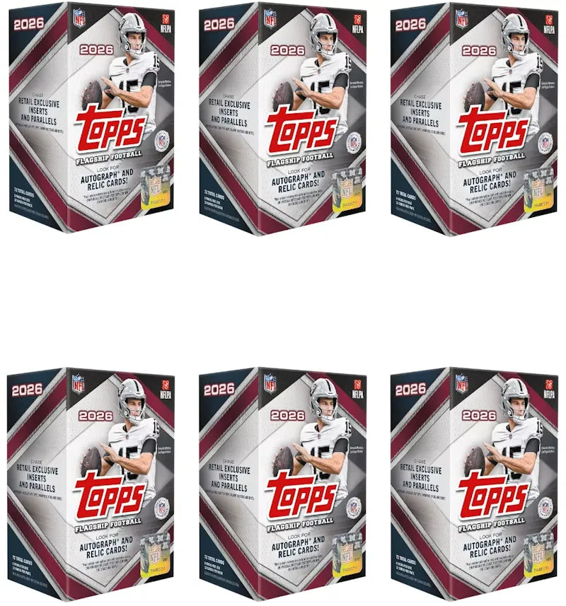 2026 Topps Flagship Football Value Box 6x Lot - vue 360