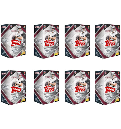 2026 Topps Flagship Football Value Box 8x Lot - authentic Topps product