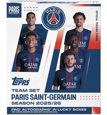 2026 Topps Paris Saint-Germain Team Set Soccer Team Box - authentic Topps product