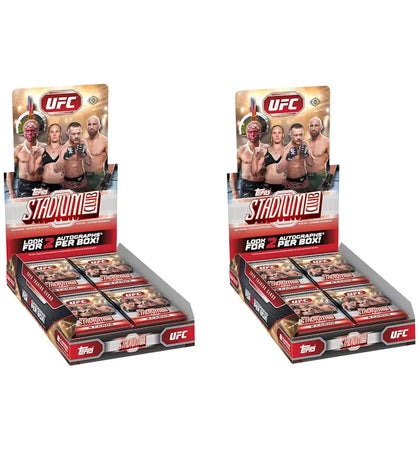 2026 Topps Stadium Club UFC Hobby Box 2x Lot - authentic Topps product